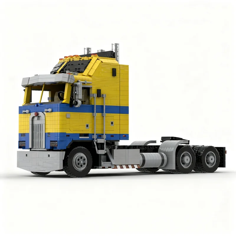 

2846pcs MOC Kenworth K100 Semi Truck Yellow Technical Model Building Blocks Christmas Gifts Construction Toy Brick Kids DIY