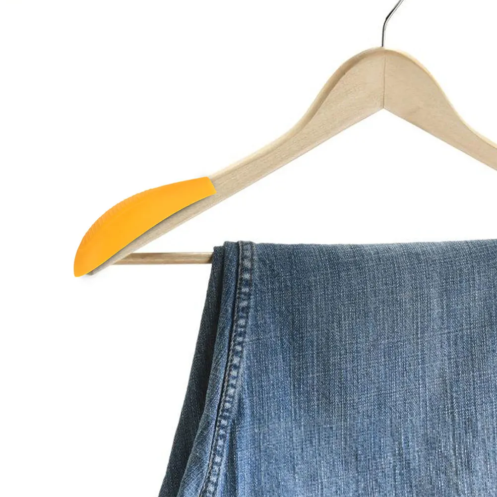 

8Pairs Clothes Hanger Shoulder Guards Plastic Anti-Deformation Shoulder Protector Pads for Coats Sweaters Closet Use Yellow