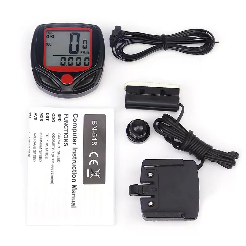 Bicycle Computer, Bicycle Pulse Speed Indicator/speedometer, Mountain Bike Computer, 15 Functions