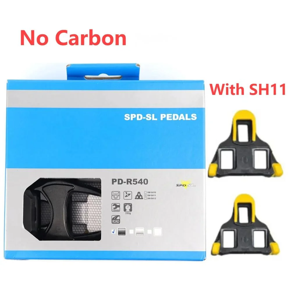 For Shimano Road Bike Pedals Carbon 105 PD R7000/PD5800 R540 Self-Locking Pedals SPD Pedals With SM-SH11 Cleats