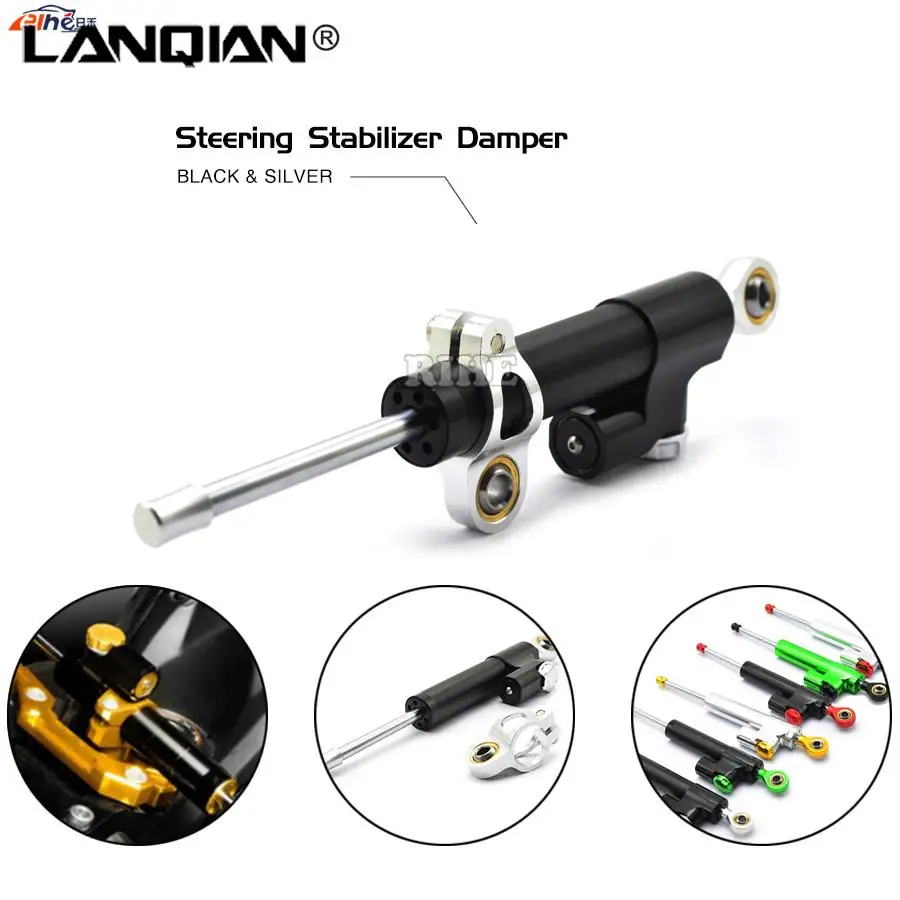 

for Kawasaki Z1000 Z800 Z750 Motorcycle CNC Damper Steering Stabilizer Linear Reversed Safety Control for Victory yamaha