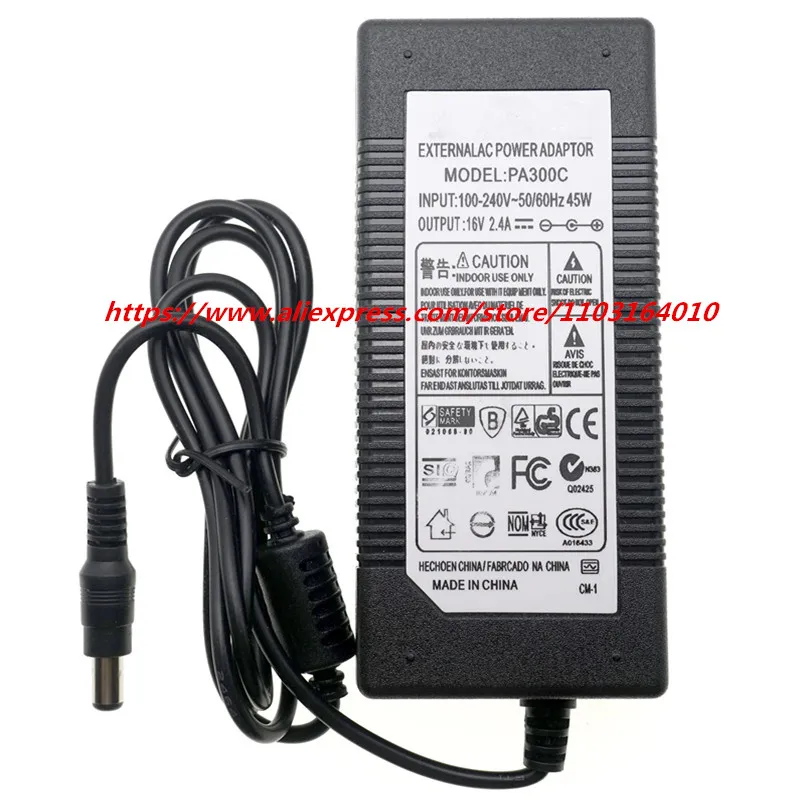 PA-300C 16V 2.4A cargador/adaptador de CA para YAMAHA PSR-S550 PSR-S650 PSR-S670 PSR-S770 PSR-S970 PSR-S775 fuente de alimentación de Piano