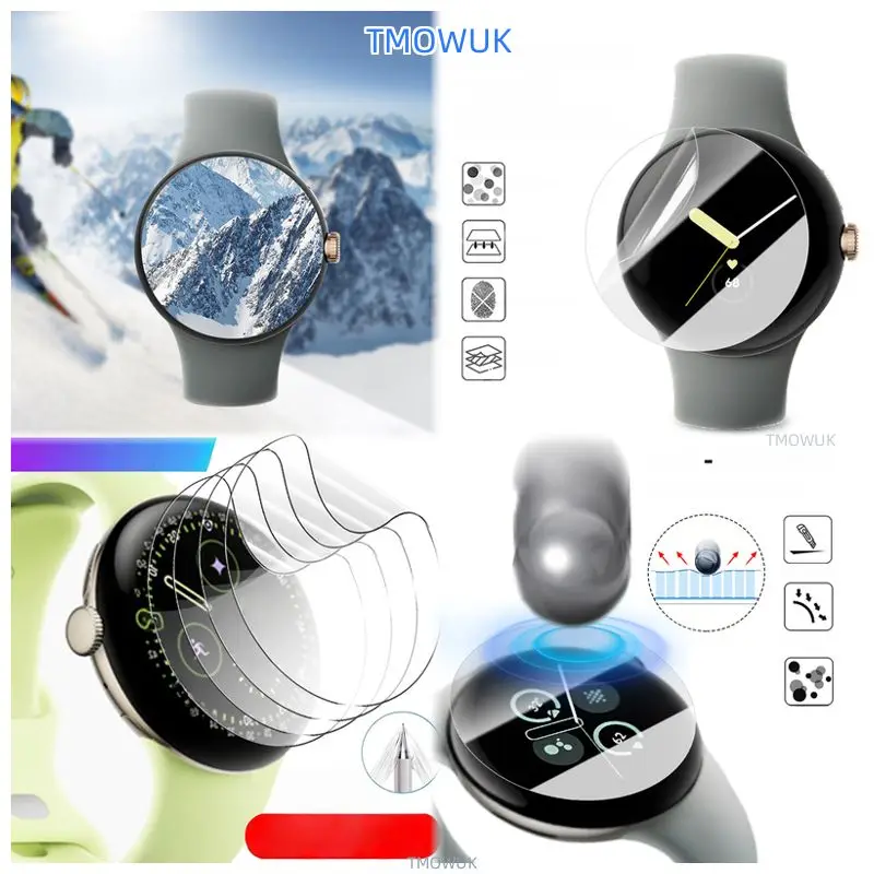 

For Google Pixel Watch 4 41MM Watch4 45MM Tempered Glass Screen Protector Watch Film HD Clear 9H Anti-Scratch Accessories