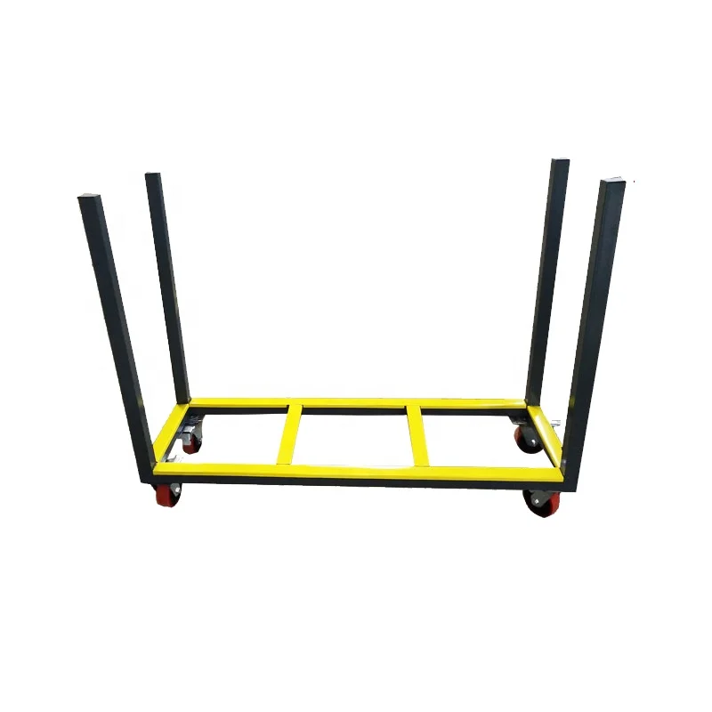 1.5×0.5m U型輸送フレーム倉庫パレットラックアルミプロファイルチューブパイプ輸送カート倉庫ドリーカート
