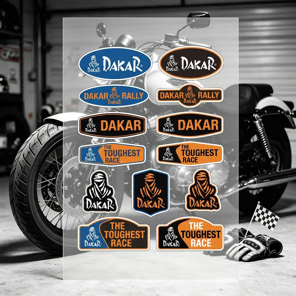 D-Dakar Rally Motorcycle Stickers Are Reflective Durable Easy To Peel And Highly Decorative