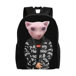 Dostosowany zabawny plecak Bingus Meme Kobiety Mężczyźni Moda Bookbag do toreb szkolnych