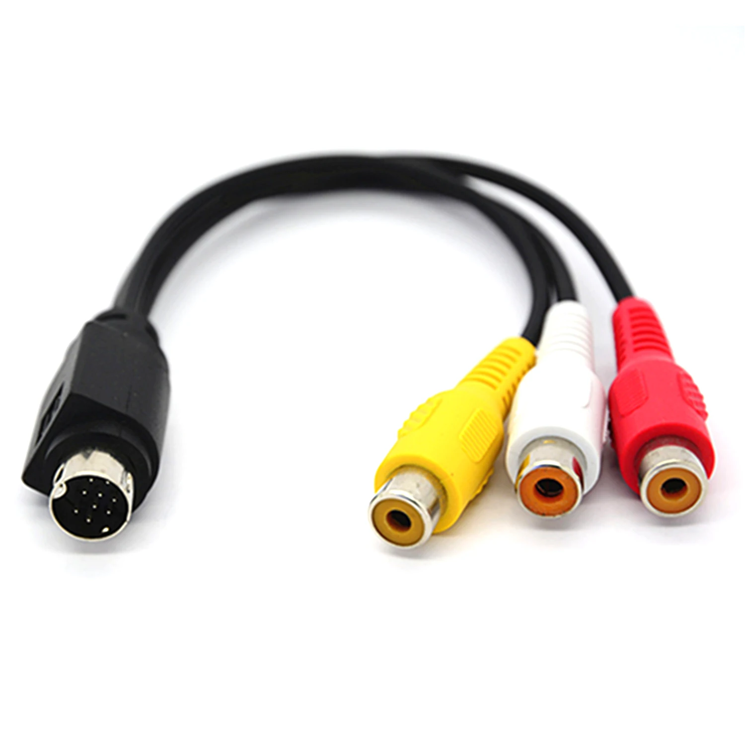 

MMI AV Cable 9 PIN S-VIDEO to 3 RCA COMPONENT FOR TV ADAPTER 0.88feet c08