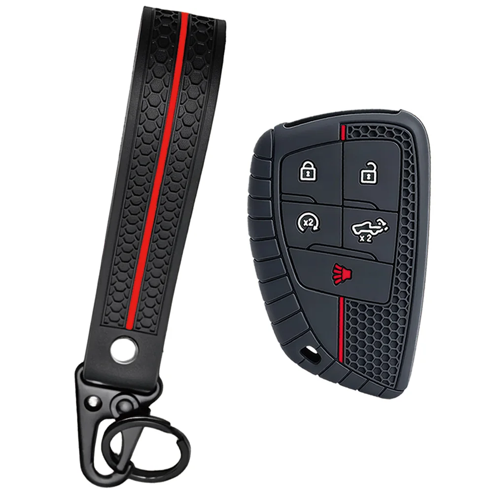 For Chevrolet Tahoe Suburban Silverado 1500 2500HD 3500HD Colorado GMC Yukon Buick Envision S Plus Avenir Key Fob Case