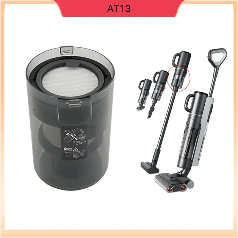 

AT13 High Efficiency Multi Cone Cyclone Components Dust Bin And Filter For Dreame M12 M13 Vacuum Cleaner Replacement Parts
