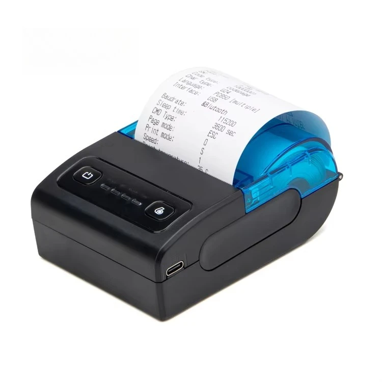 Mini Receipt Printer Rechargeable Bluetooth Usb Handheld Pos Android Terminal 58mm Thermal Bill Printer