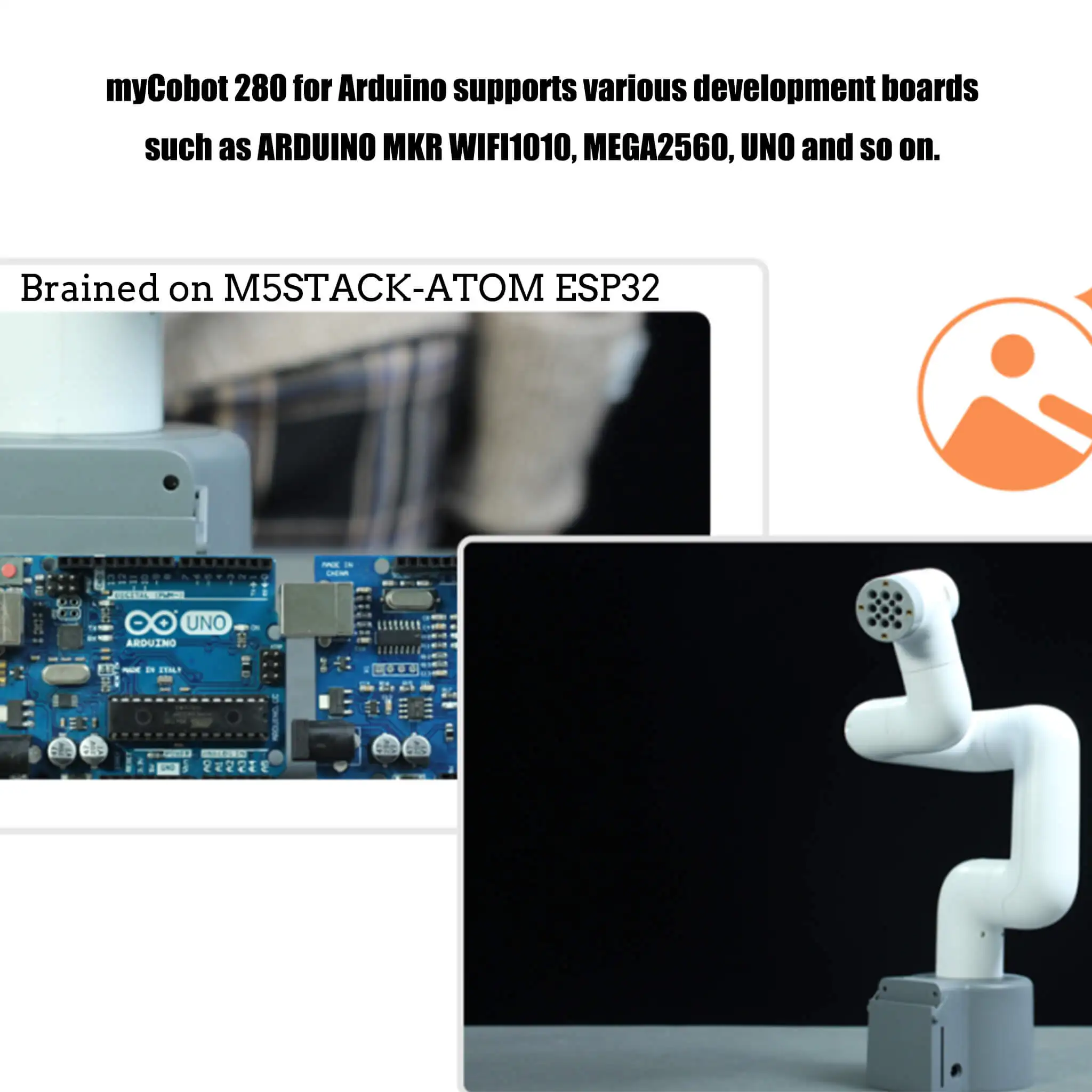 MyCobot 280 para Arduino, 6 DOF, Robô Colaborativo, Programação Desktop Educacional