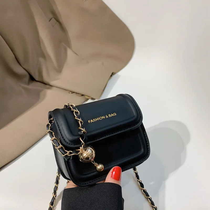 

Mini Handbags Women Shoulder Bags Ladies Key Holder Chain Bag PU Leather Female Crossbody Messenger Bag New In Handbags