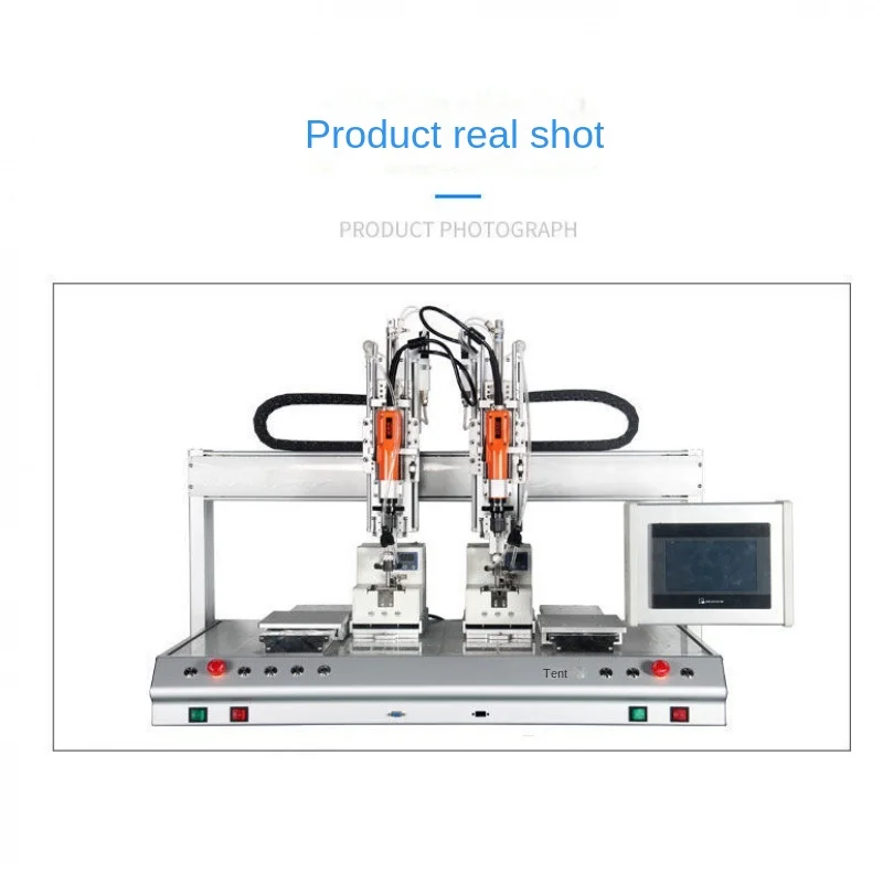 Automatic Double-Headed Double-Station Lock Screw Machine Smart Arm Adsorption Type Screw Machine