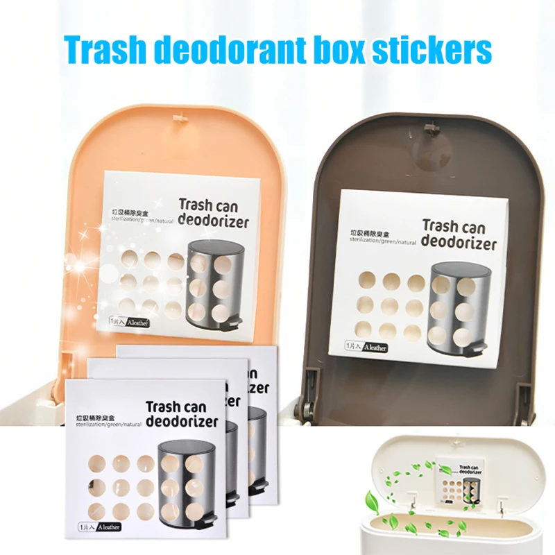 

5pcs Garbage Can Deodorizing Stickers Summer Refrigerator Trash Can Odor Removal Sticker Practical Home Deodorizing Tools