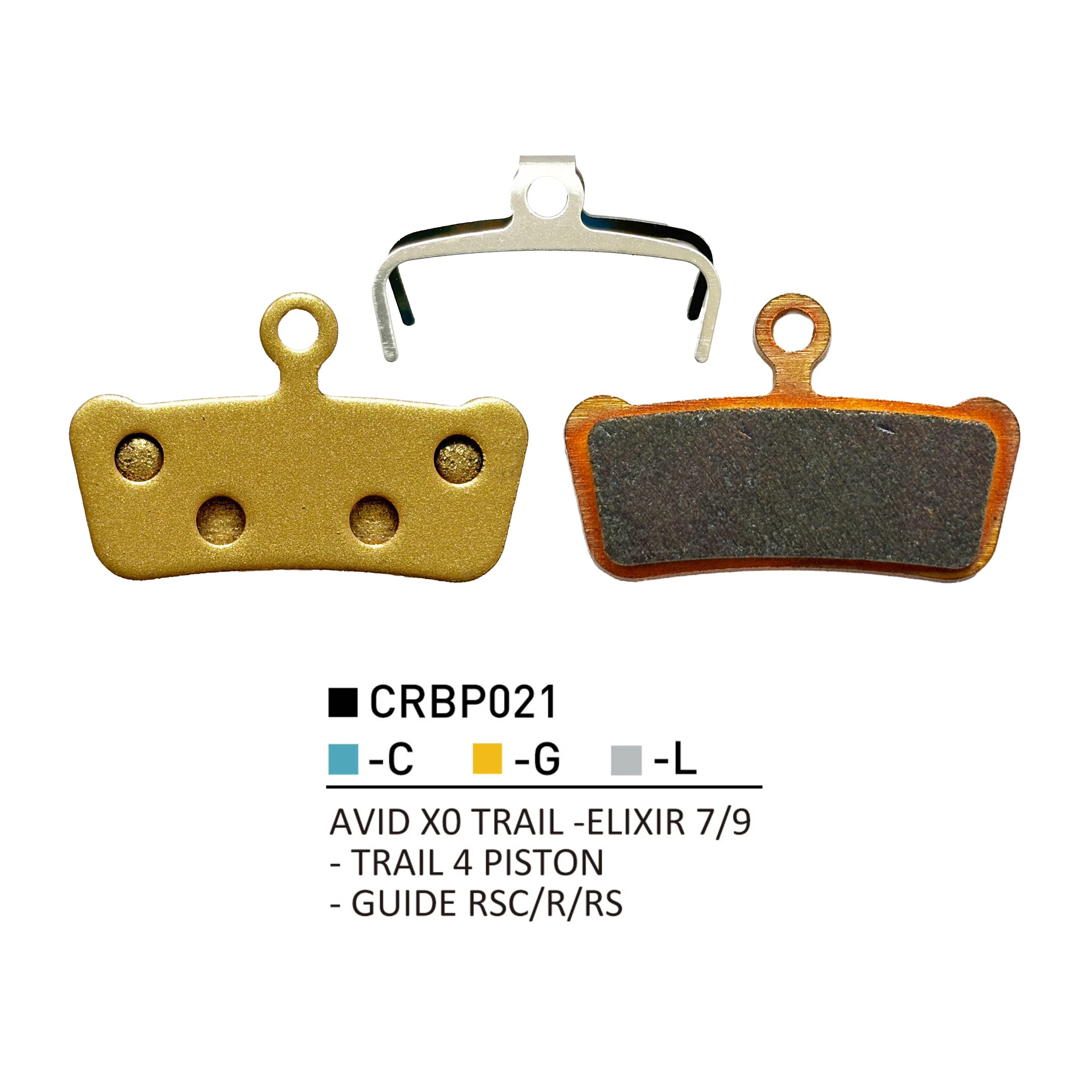 4 Pairs Sintered Brake Pads for Avid X0 Trail-Elixir 7/9-Trail 4 Piston-Guide Bike Accessories