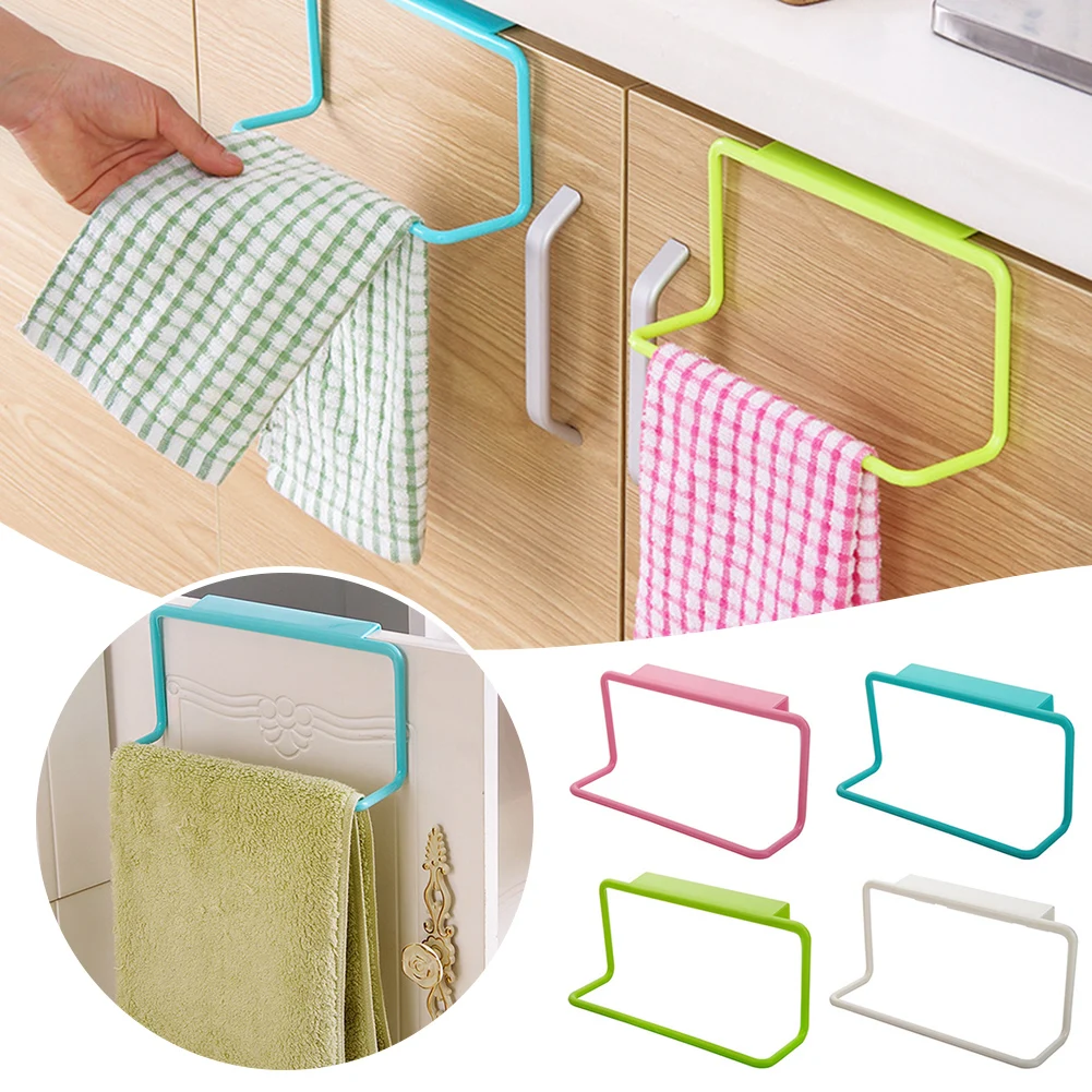 

Single Rod Towel Rack For Cabinet Door Durable Washcloths Shelves For Kitchen