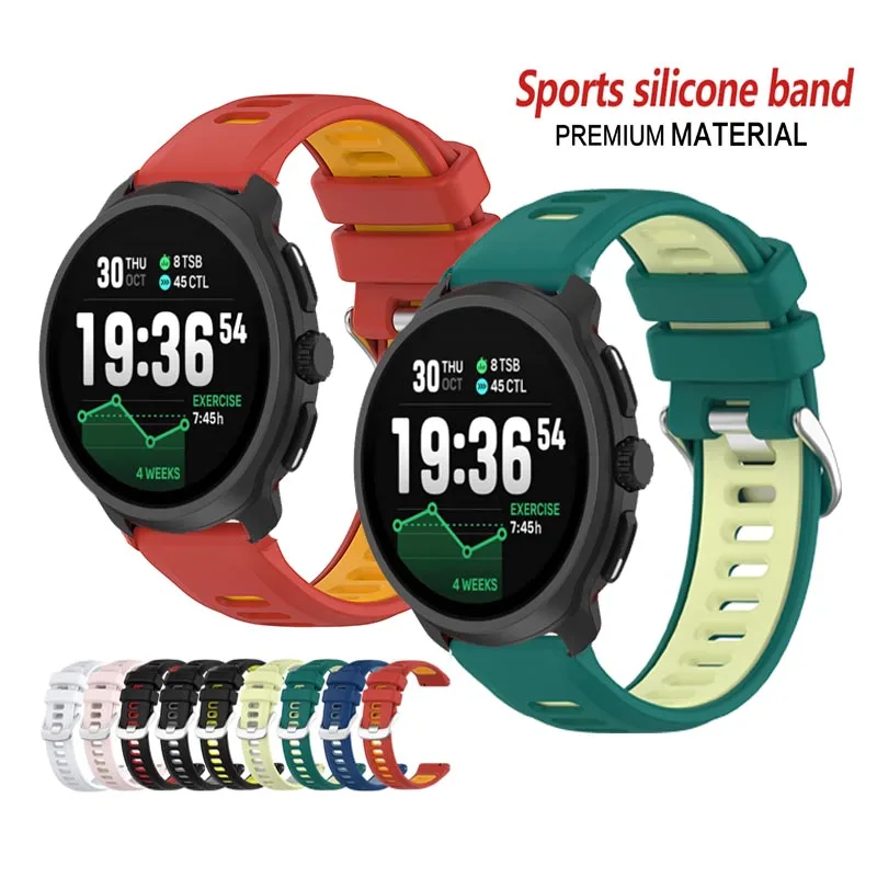 For Suunto Race 2 Run Race S Vertical 2 5 Peak 9Peak Pro Bracelet Sport Silicone Strap