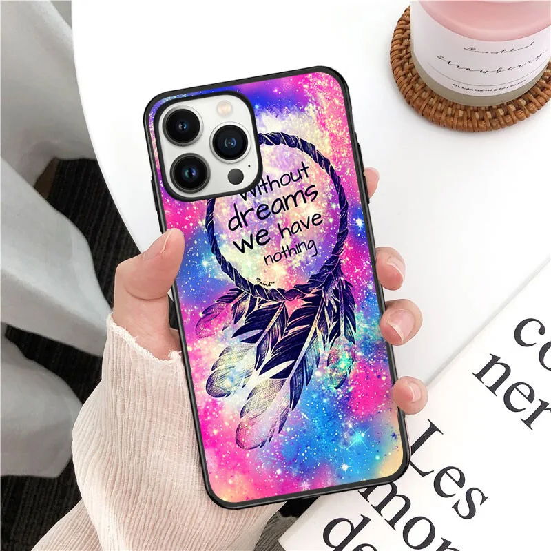 funda Blue Dreamcatcher Dream Catcher Phone Cover For iphone 16pro 15pro 14pro 11pro 12pro 13pro max 16plus 7 SE XR 12mini Cases