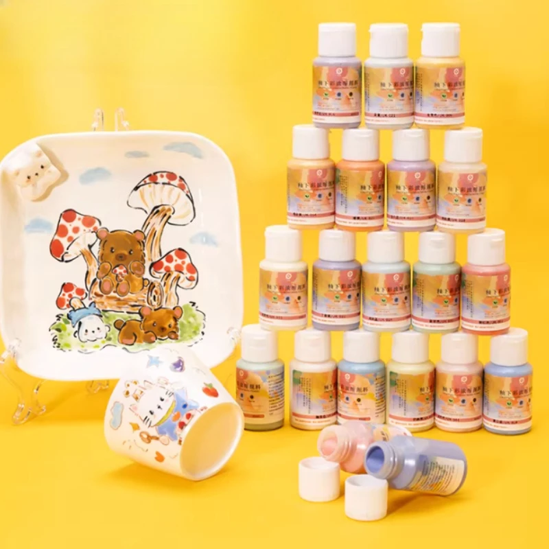60ml Underglaze Concentrate Agent Handmade DIY Ultra-light Clay Stone Plastic Clay Making Ceramic Handicrafts Coloring Paints view 2