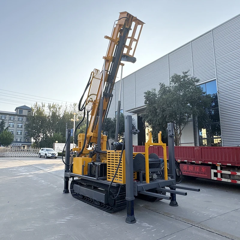 Down The Hole Drill Rig 200m 300m 400m 500m 600m Dual Use Water Air Drill Crawler Core Drilling Rig