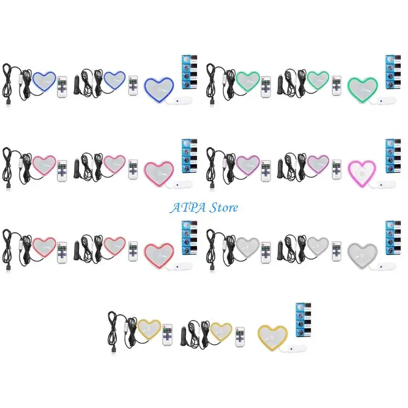 

U13C High Luminance LED Vehicle Accent Light Heart Lamp for Night Visibility