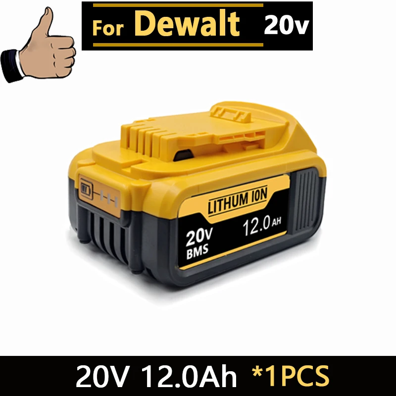 Nieuwe krachtige accu voor DEWALT 20v/60V batterijen DCB200 DCB205 DCB206 * accugereedschap 18V batterij 3AH 8AH 12AH 18AH accu's DCD805