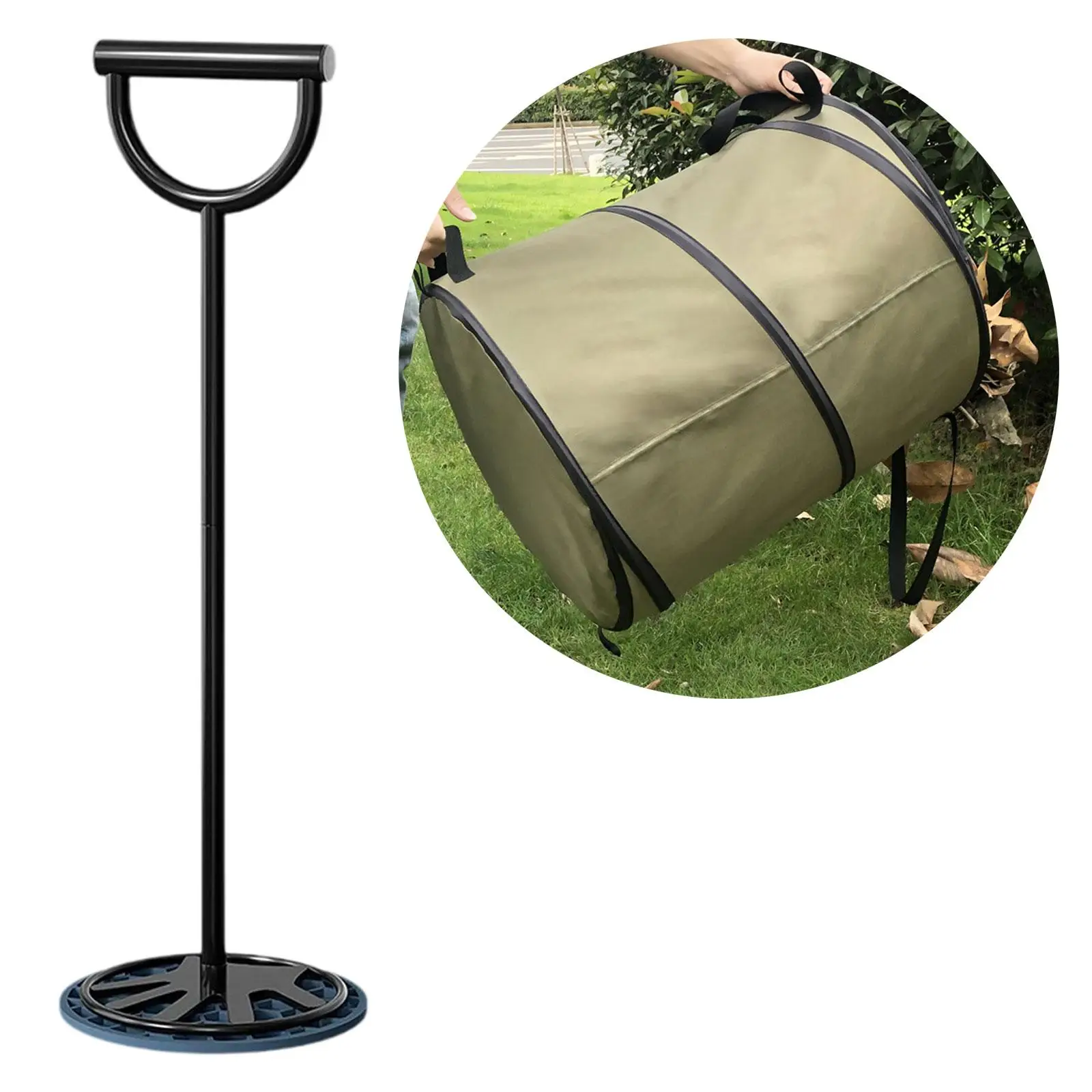 Trash Compactor Manual Touchless Premium Durability Waste Press Tool Sturdy for Home Outdoor Bin Professional Garbage Tamper