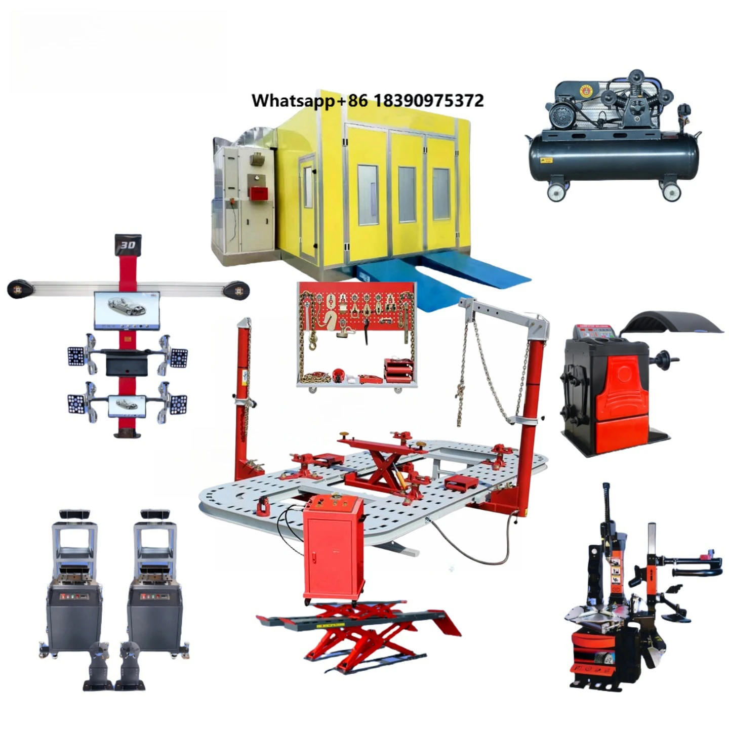 ZeHoo Z-500 Auto Body Frame Machine Chassis Liner Car Repair Bench Automotive Service Center Straightening Work Table Tiltable
