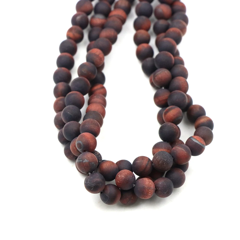 4-10mm Naturstein Matt Polnischen Blut Stein Matte Lose Perlen für Schmuck Machen DIY Armband Halskette Spacer perlen Großhandel