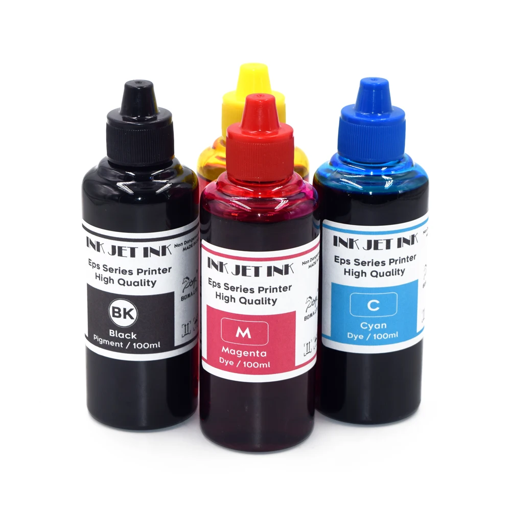 4색*100ML 엡손 XP-4155 XP-4150 XP-3155 XP-3150 XP-2155 XP-2150 WF-2870 WF-2845 WF-2840 WF-2820 프린터용 염료 잉크