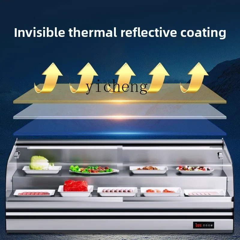 TQH scala da tavolo vetrina refrigerata mercato notturno triciclo stalla mobile congelatore frutta fritta fresca