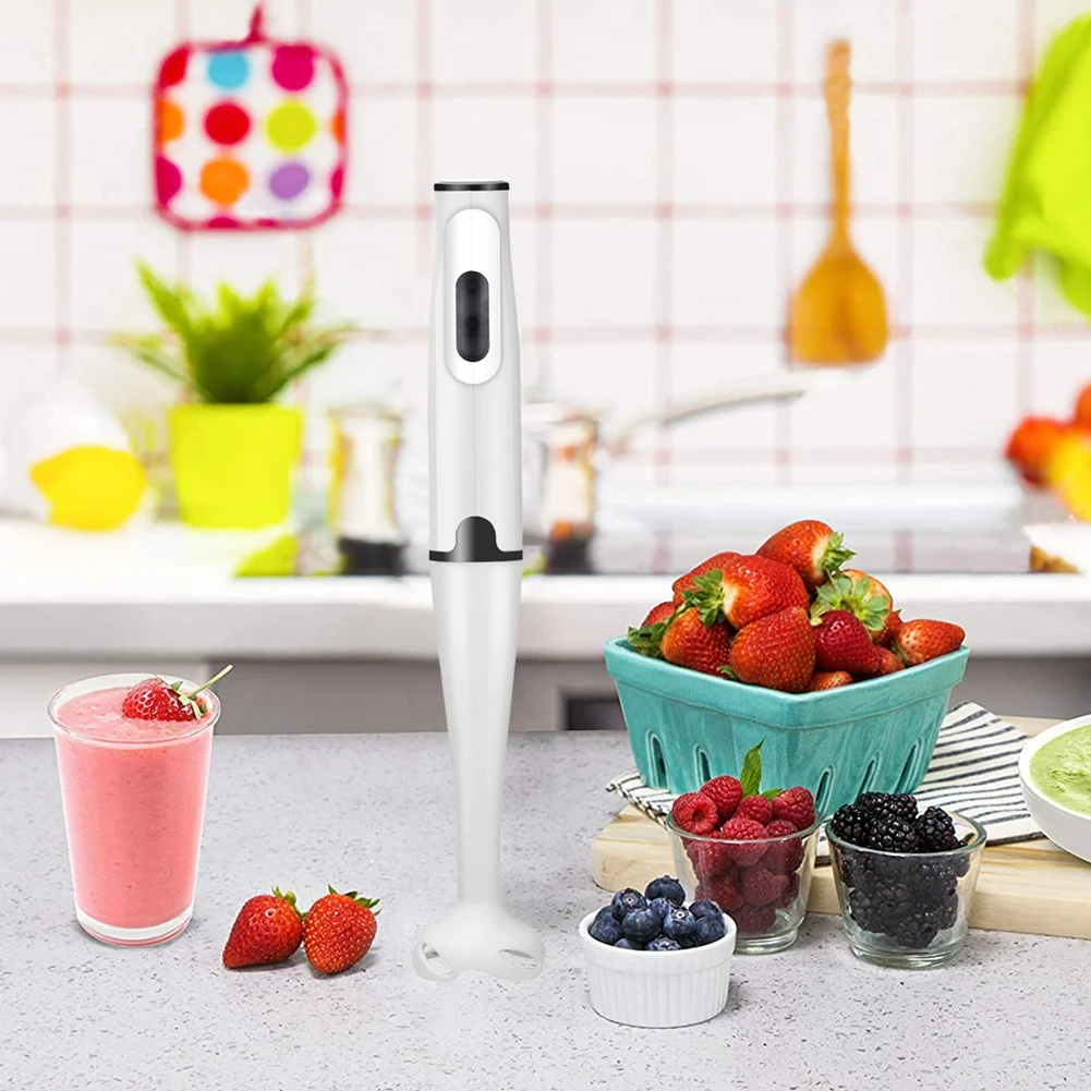 خلاط غمر 300 وات، خلاط يدوي عصا توربو، تصميم قوي لتكسير الثلج، عصائر هريس، قابس الاتحاد الأوروبي الأسود الساخن
