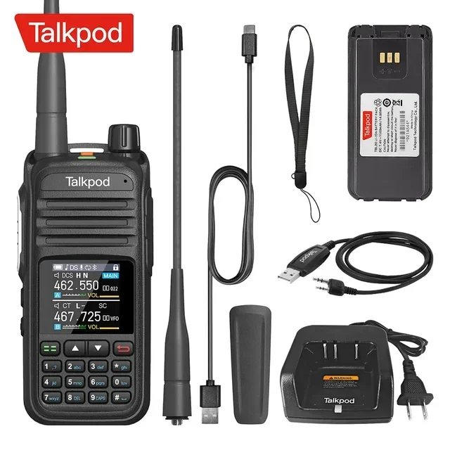 NUOVO Talkpod A36 Plus Walkie Talkie 5W Schema portatile CB Radio AM FM VHF UHF 7 bande NOAA Meteo Ricevi ricetrasmettitore Radio bidirezionale