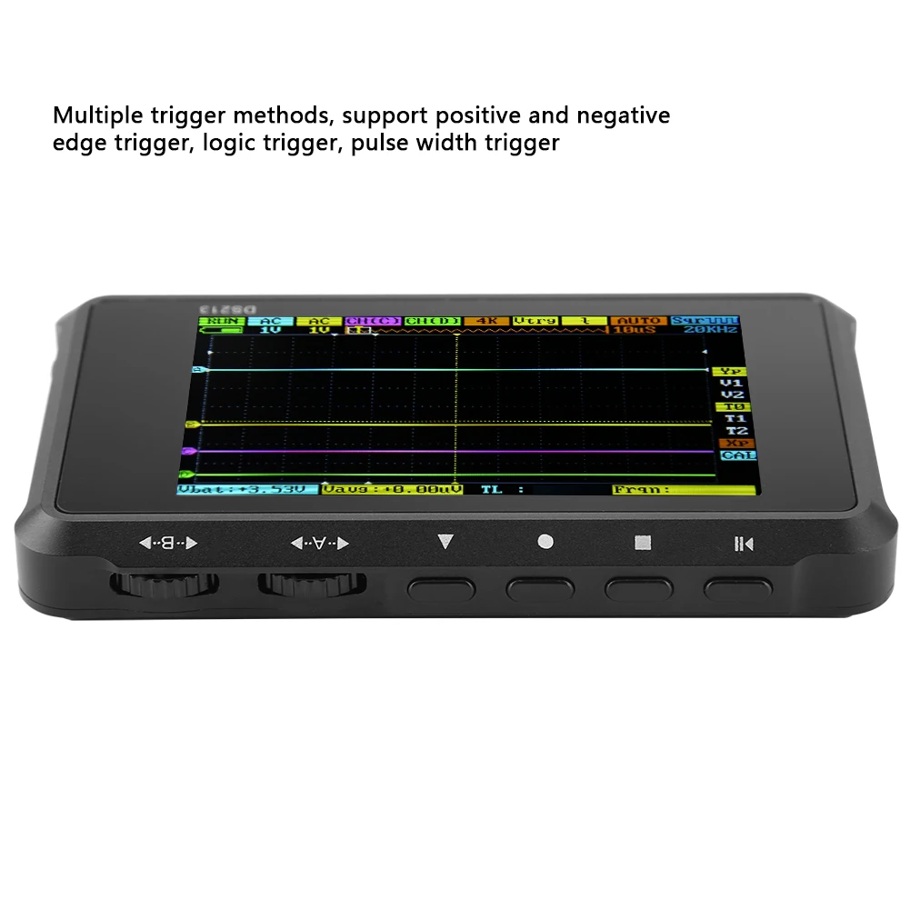 4 Channels Oscilloscope Digital Oscilloscope DS213 Mini 4 Channels 100MSa/s Digital  Portable Oscilloscope Oscilloscope
