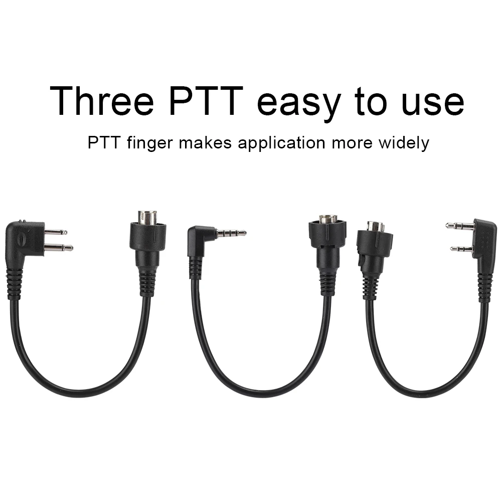 Aviation Noise Canceling Headset for BAOFENG Leather Ear Cushion Waterproof Racing Headphone with MIC Soft Noise Reduction