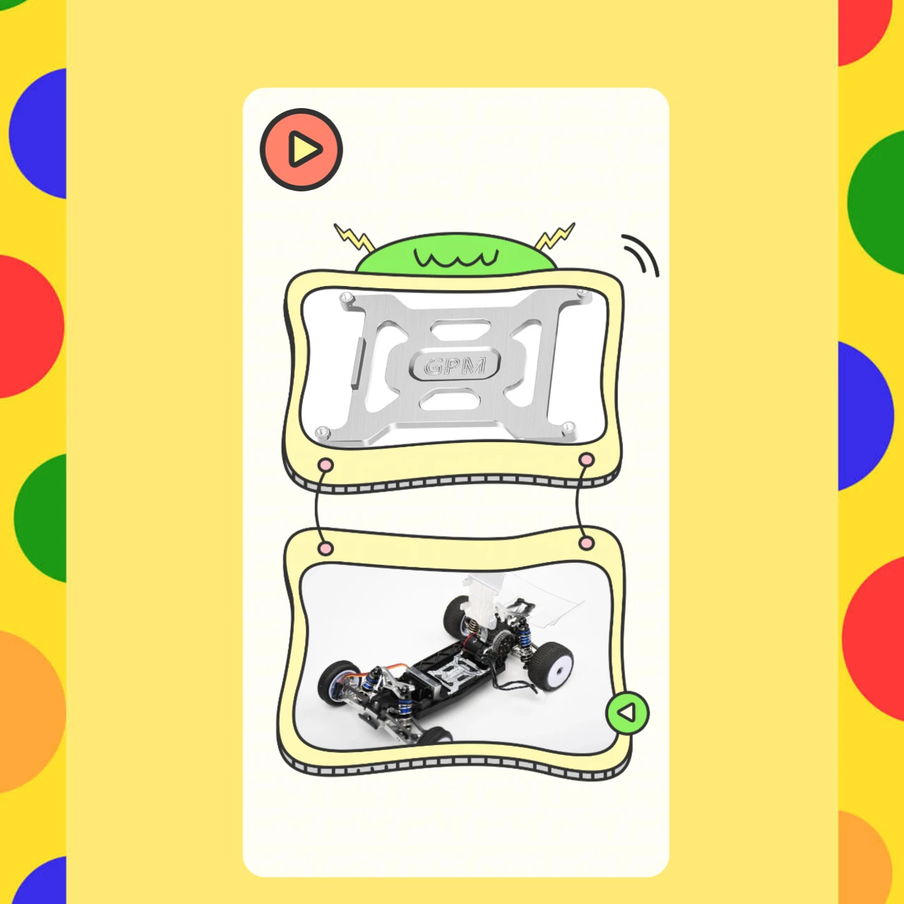 

Alloy With Limit Steps And Sunken Battery Holder For LOSI 1/24 Micro-B