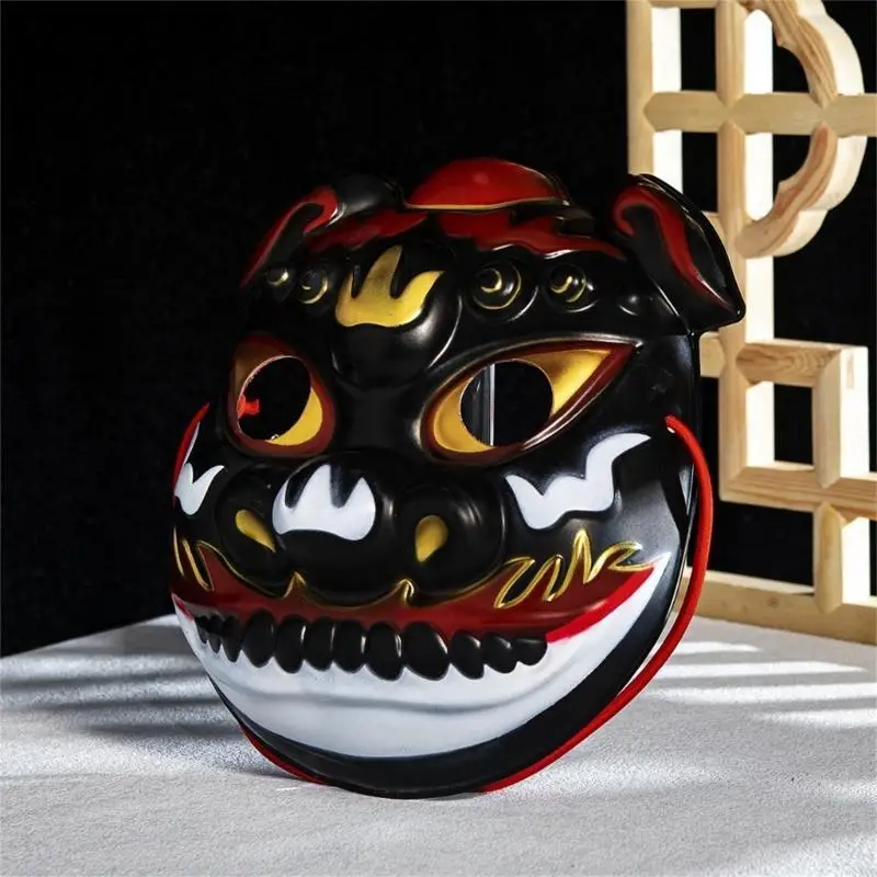 Festival tradicional chino Temple Fair Mask Máscara pintada a mano Máscara de fiesta de Halloween Máscara de mascarada para mujeres y hombres