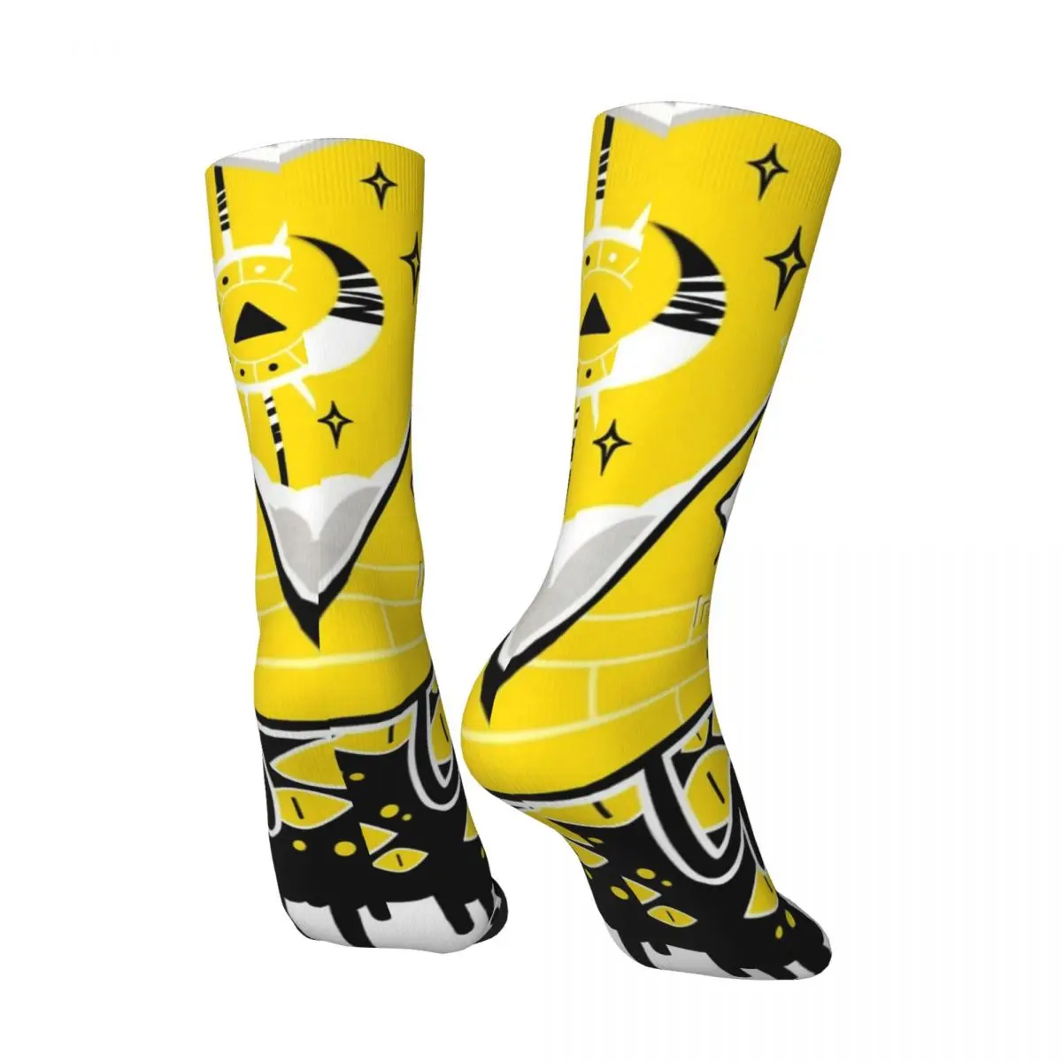 Funny Happy Men's Compression Socks Bill's Prophecy Vintage Harajuku Artwork Street Style Novelty Pattern Crew Crazy Sock