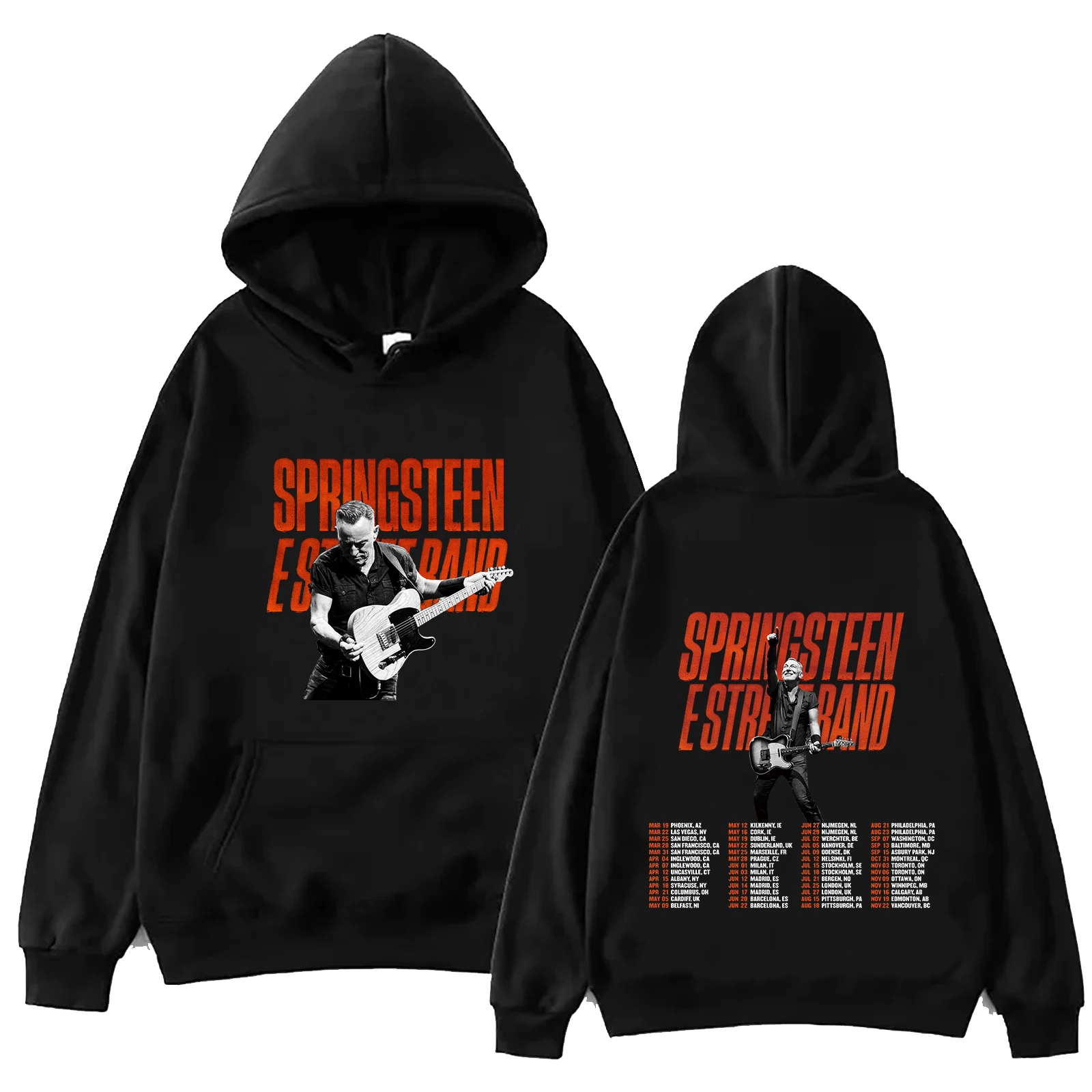 

Bruce Springsteen Pullover Bruce Springsteen Hoodie merch 2023 Dublin Tour May Harajuku Pullover Sweatshirt Skateboard