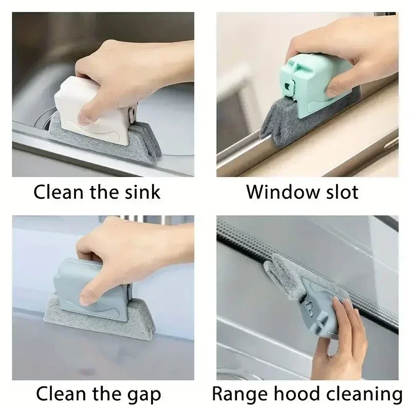 Fenster Track Reiniger Fenster Nut Reinigung Pinsel Werkzeuge Set für Tür Nut Schiebetür Track Spalt Haushalts Reiniger – Detail 9