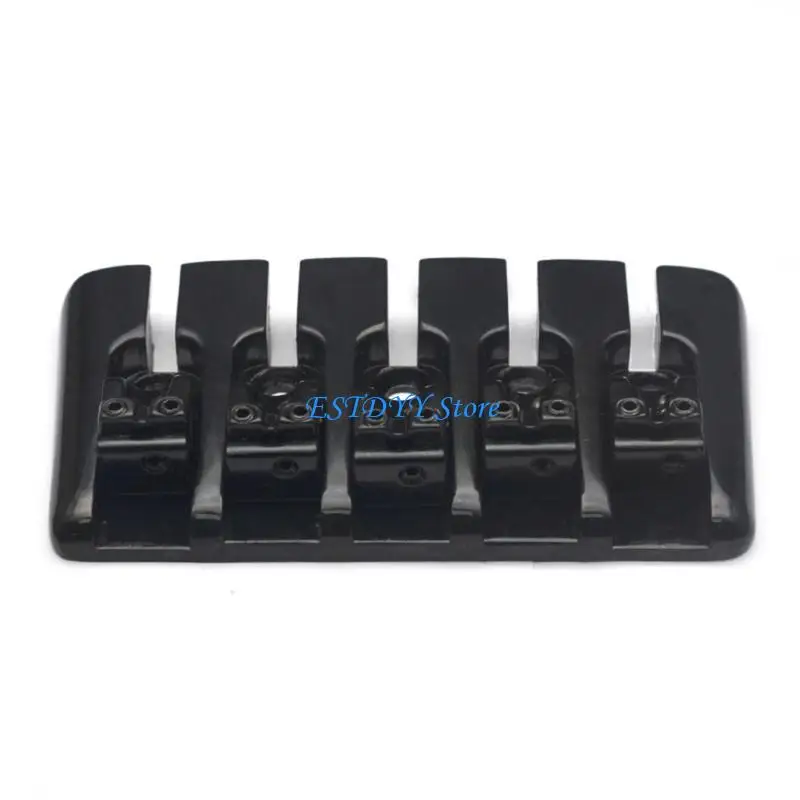 G6DE 5 String Bass Bridge A Top Load Tailpiece with Saddles for Electric Bass, Precisions Electric Instruments