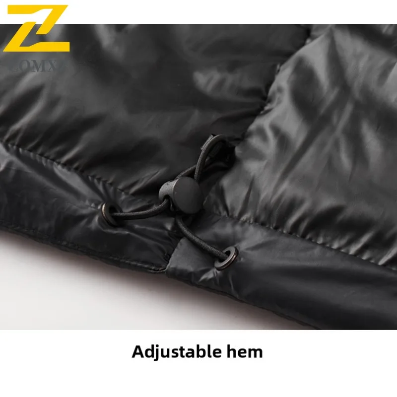 رجل الجرافين أسفل سترة الحرارية اصطف مقنعين سترة معطف يندبروف مقاوم للماء انفصال الفراء تقليم الثقيلة القطب الشمالي معطف