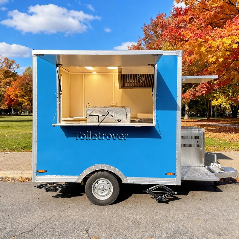 Commercial Mobile Hot Dog Food Cart Trailer Cheap Fast Food Truck Trailer Custom Full Kitchen Food Truck for Catering