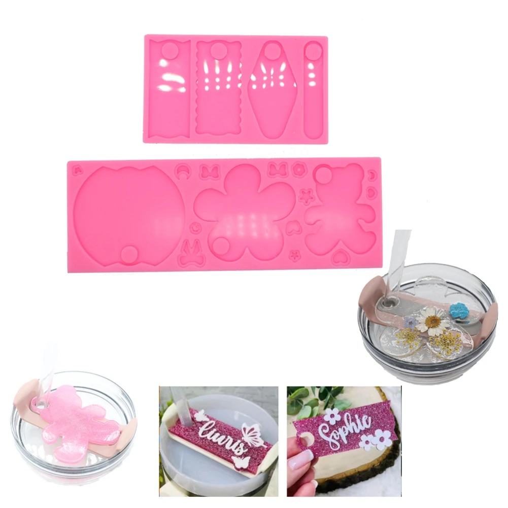 

Смоляная форма для таблички с именем, силиконовая форма для крышки чашки, стакан на 40 унций, изготовление персонализированных именных табличек своими руками