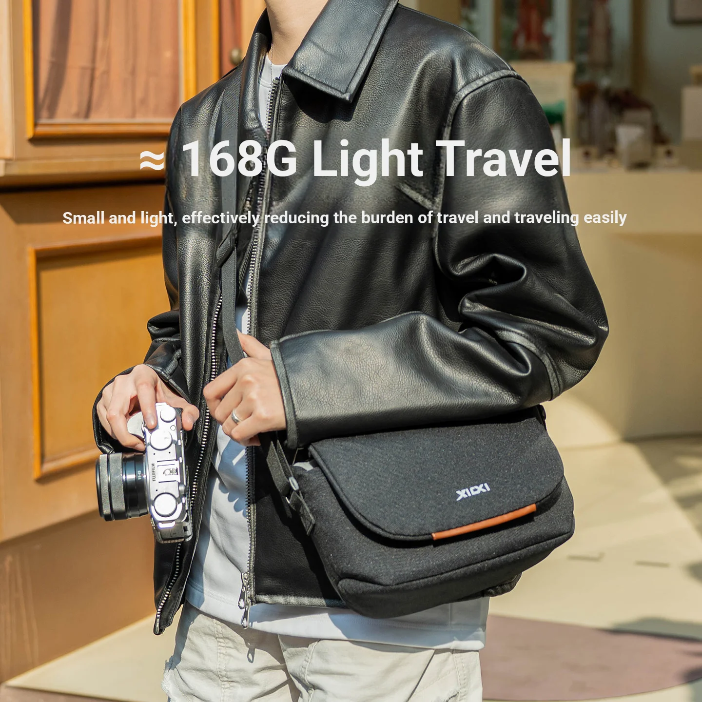 Mirrorless Camera Bag Suitable for Fujifilm XE5 XT30 Canon R50 Sony ZV-E10 Nikon Z30 Outdoor Waterproo