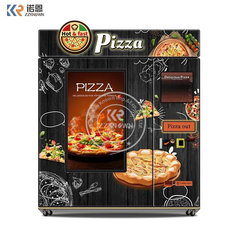 Hot Meal Food Pizza Vending Machine Led Light OEM Vending Machine Cash Coin And Card Reader Machine