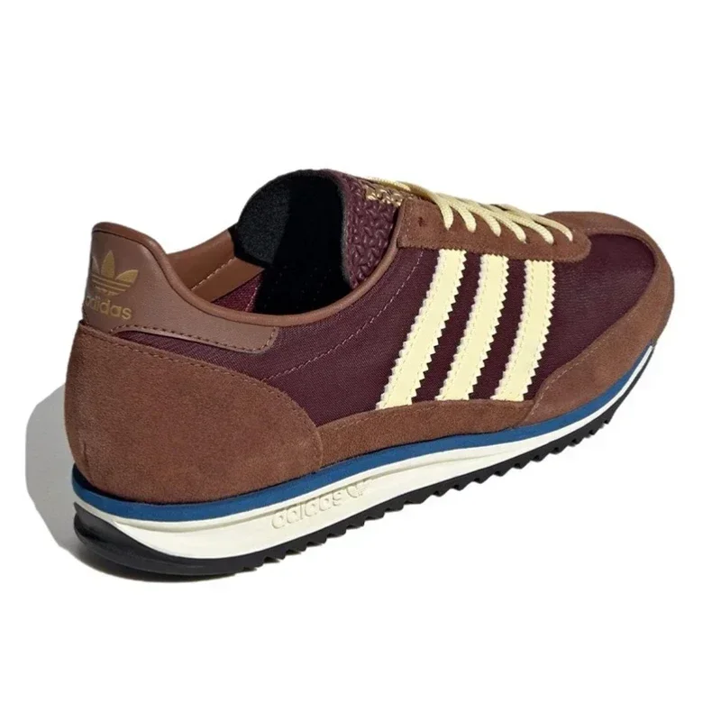 Adidas-Sapatos casuais versáteis masculinos e femininos, camurça de arroz integral versátil, antiderrapante, conforto, simples, conforto, SL 72 RS