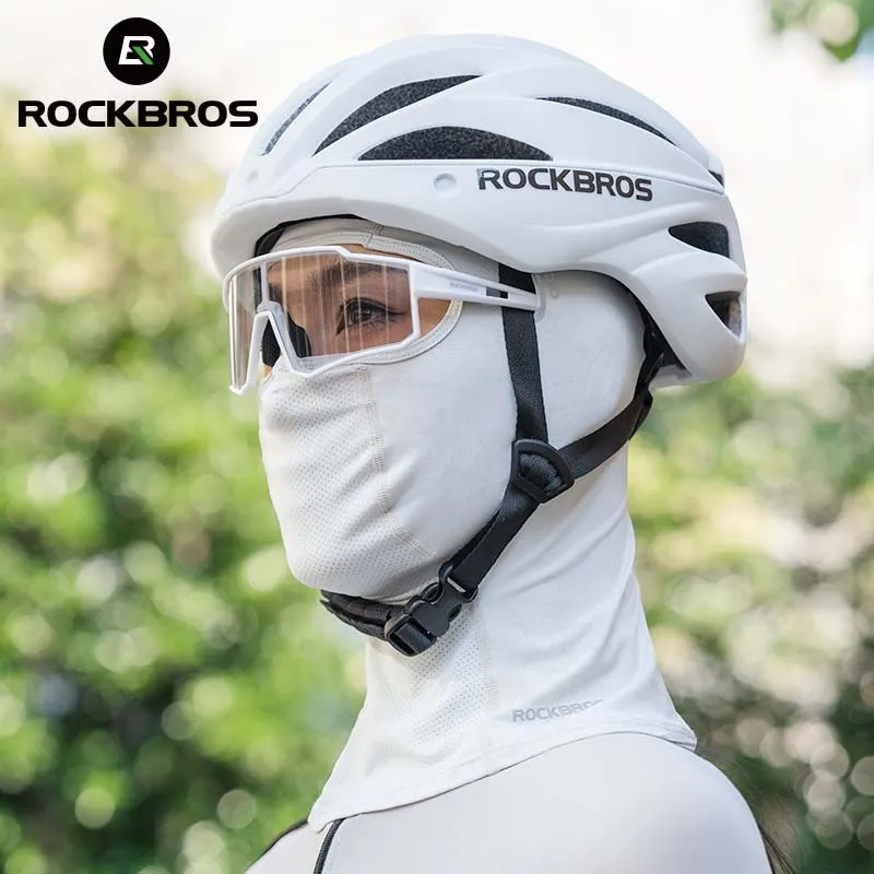 ROCKBROS Summer Cap UPF50+ Balaclava Hood UV Detection High Elastic Breathable Mask Cycling Hiking Outdoor Sports Headwear ﻿