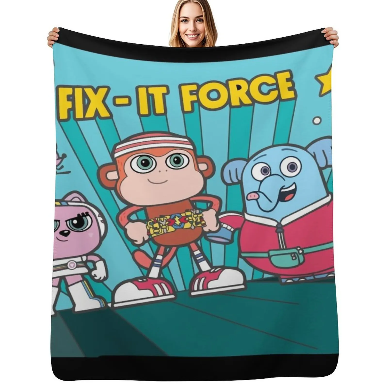 fix-it force chico bon bon Throw Blanket Blankets For Baby Hairy Designers Soft Beds Furry Sleeping Bag Blankets
