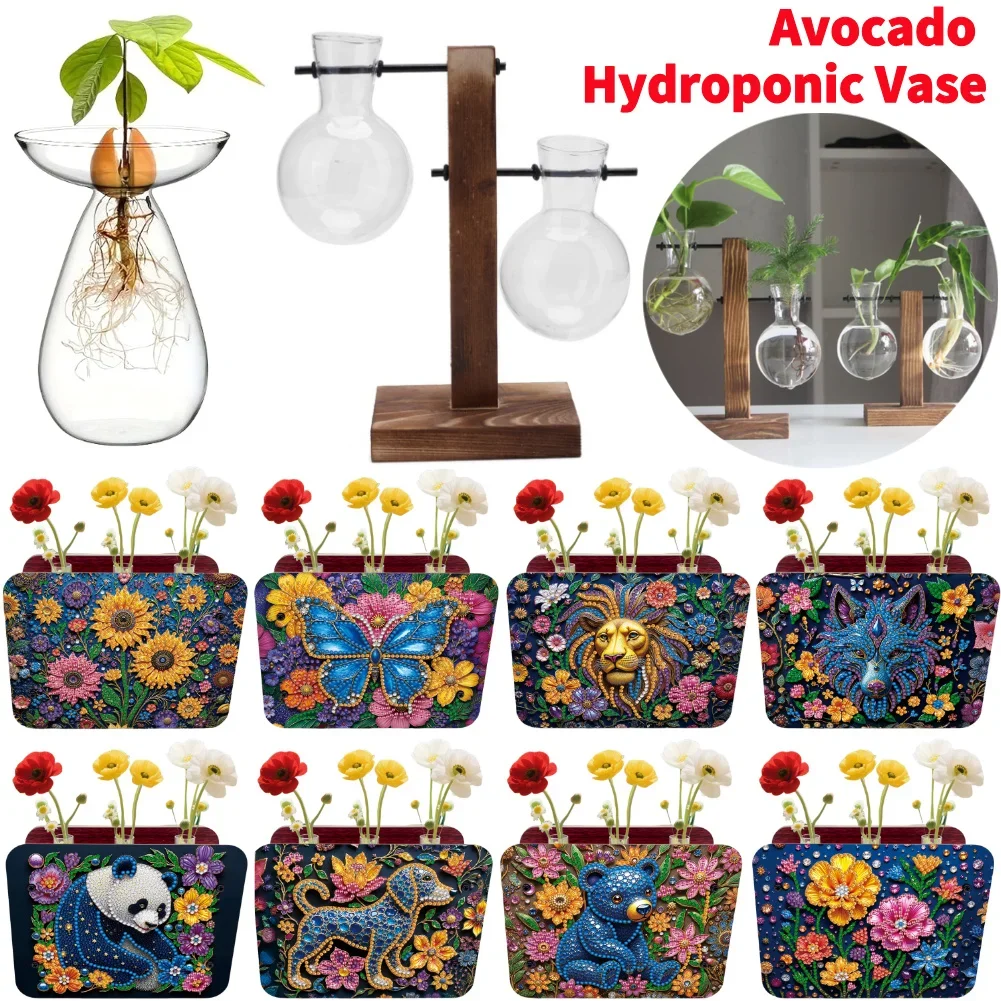 Bonsai Flower Pot Bulb Glass Plant Propagation Station Hydroponic Plant Vase for Home Office Decoration Plant Lover Gifts